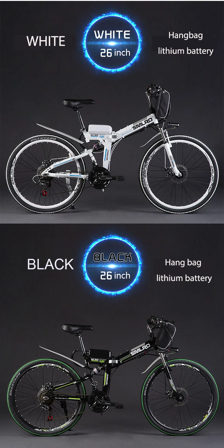 Sale 26 Electric Bicycle 48V500W Motor Electric Mountain Bike Lithium Battery smart LCD Ebike assist pas bicycle range 60km 40km/h 10