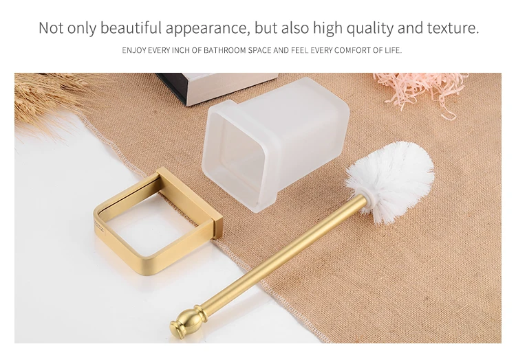 Bathroom Towel Holder Gold Brass Towel Rack Hanging Holder Wall Mounted Towel Bar Robe Hooks Toilet Paper Holder Bathroom Shelf