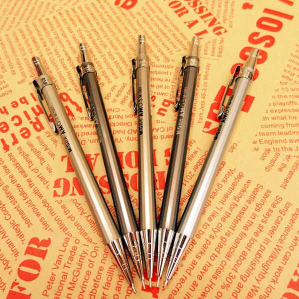Товары для офиса и школы механические карандаши 0,7 мм Металлические автоматические карандаши школьные канцелярские товары оптом
