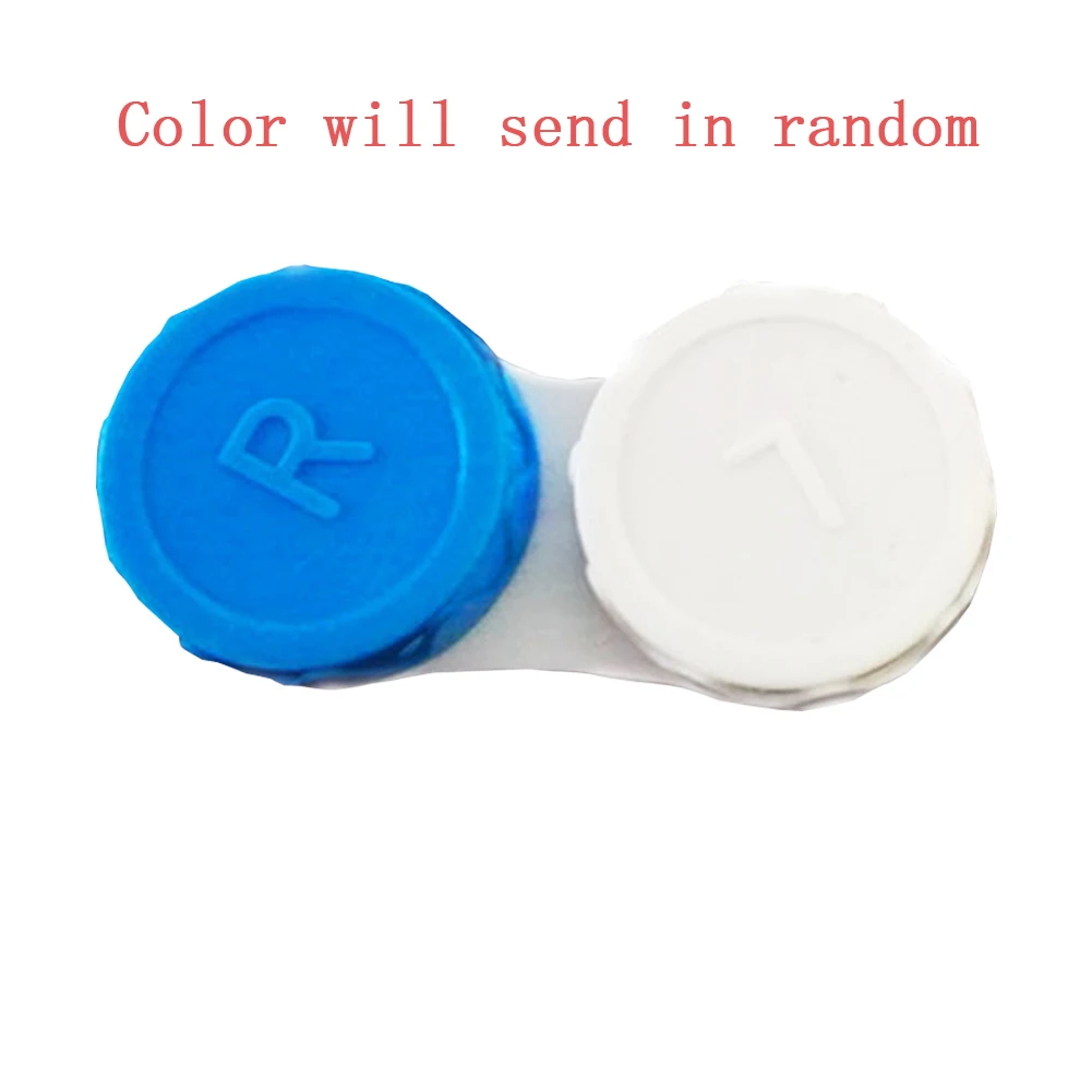 

2PCS Portable Soaking Box Contact Lens Cases Labelled Plastic Travel L R Marked Eyewear Accessory RFID Blocking Holder Eyes Care