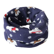 Зимний теплый тонкий шарф для малышей с рисунком медведя, звезды, сетки, кролика, уплотнительное кольцо, Детские воротники, одежда для мальчиков и девочек, аксессуары, шарфы