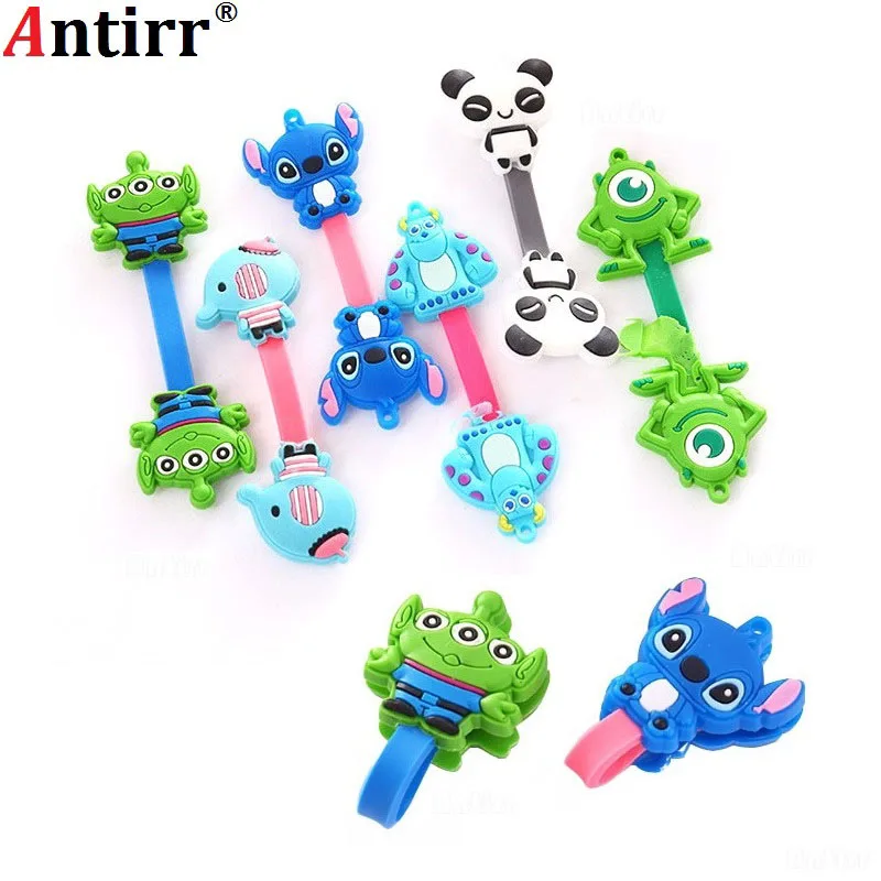 

Cartoon Charger USB Cable Winder Data line Protector Earphone Wire Cord Organizer Management fastener Marker Holder Button fixer