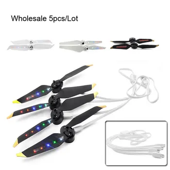 

Wholesale 5pcs 4 in 1 Fast Charging USB Data Cable Charger for dji LED Propeller for Android DJI Drone LED Flash Propellers