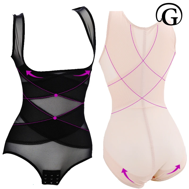 Нижнее белье для похудения Body Shaper PRAYGER с бюстгальтером пуш ап эффектом корсет 4XL