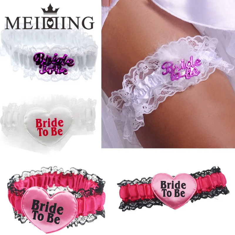 White Lace Garter for Bride To BeHen Night AccessoryParty Supplies