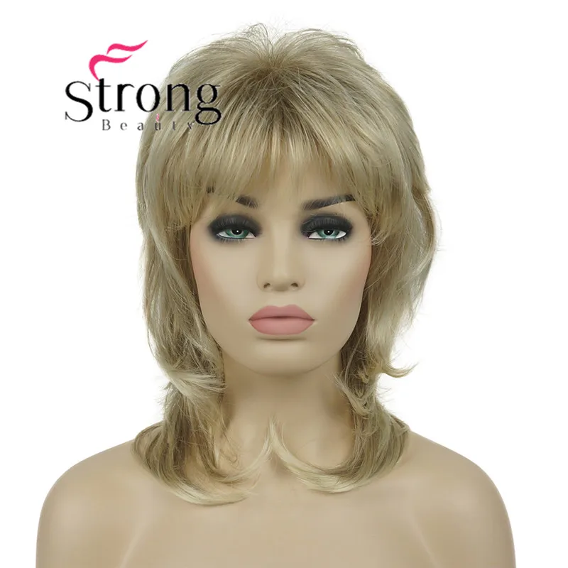 StrongBeauty 1" длинные светлые пушистые перматированные полный синтетический парик парики выбор цвета