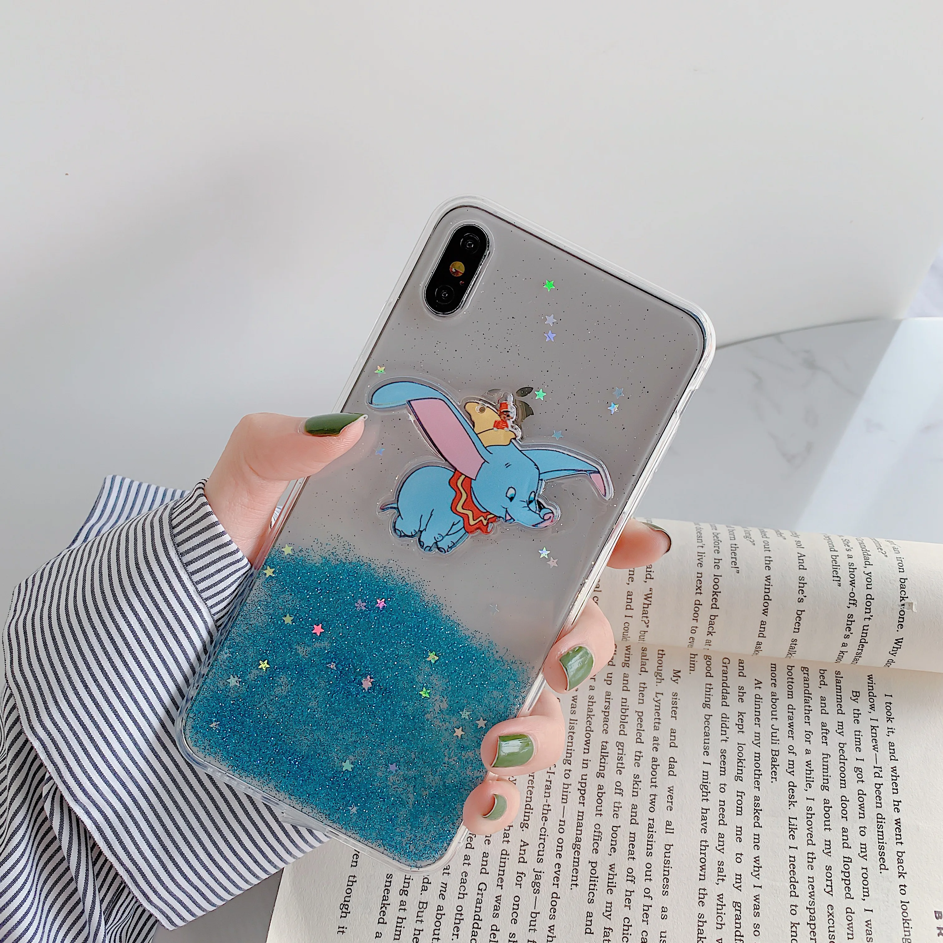

Epoxy Cute Dumbo Case For Vivo Y85 Y93 Y97 Y66 Y67 Y71 Y75 Y83 X9 X9S X20 Plus X23 X21i Transparent Soft TPU Back Cover