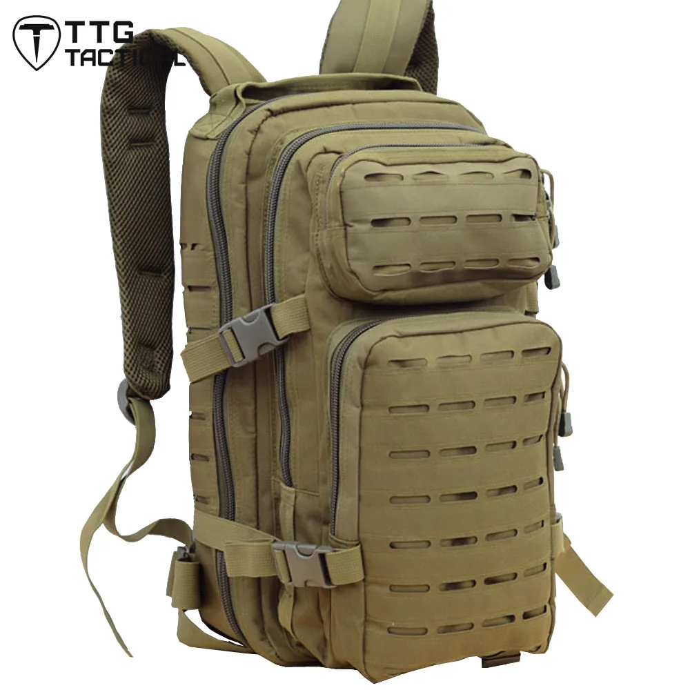TTGTACTICAL 30L MOLLE Military Backpack Laser Cut MOLLE Assault