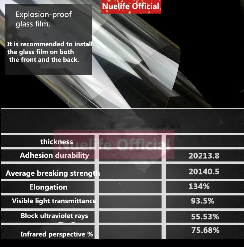 Взрывозащищенная пленка утолщение ванная комната гостиная стеклянная раздвижная офисная дверь защитная пленка домашняя кухня оконная стеклянная пленка