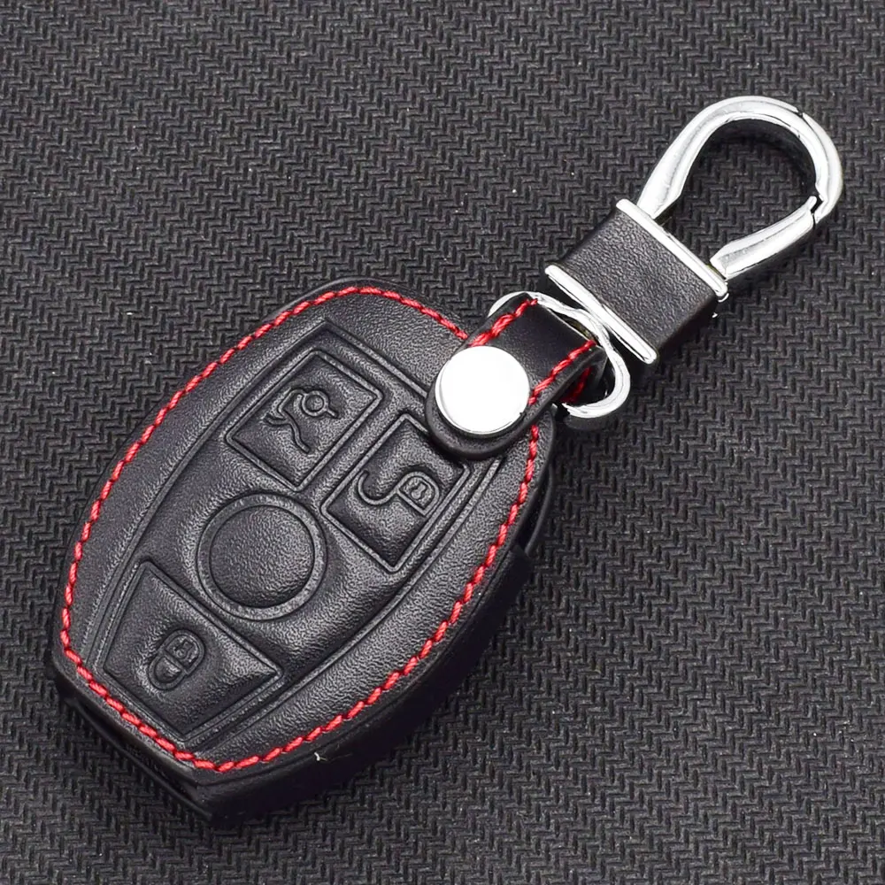 4 Mercedes Benz W203 W204 W211 CLK C180 E200 AMG C E S leather car key case cover