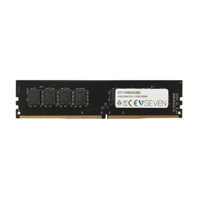 

V7 4GB DDR4 PC4-17000 - 2133Mhz DIMM Desktop modulo de memoria - V7170004GBD, 4 GB, 1 x 4 GB, DDR4, 2133 MHz, 288-pin DIMM, Negr
