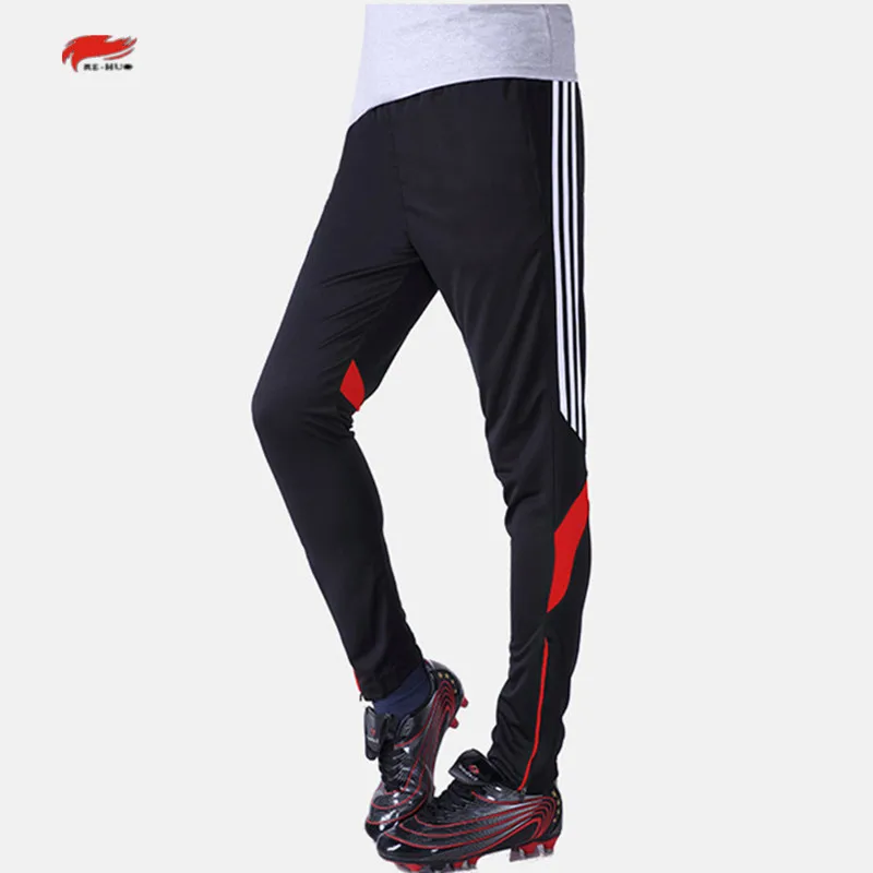 New Autumn and Winter Men's Sport Quick-drying Running Half zipper Closing Leg Trousers Football Training pants for soccer balls
