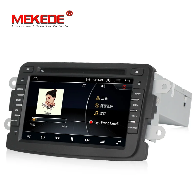 Excellent Android 8.1 Capacitive screen GPS Navigator Radio For  DUSTER Dacia Logan Sandero Xray 2 Car DVD Central Cassette Player 4