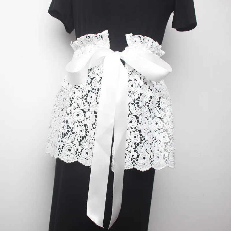 Новая Модная стильная женская кружевная Талия Обертывания Весна Лето рубашка платье пояс на талии украшение самостоятельно галстук