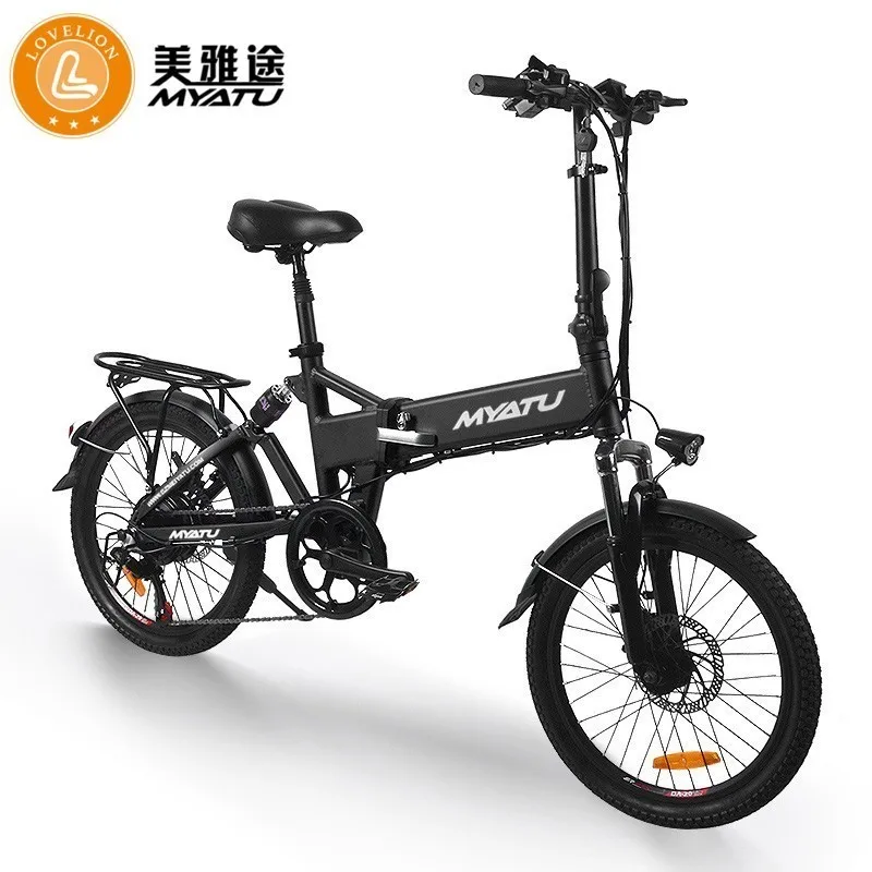 

MYATU High quality 20 inch electric bicycle 48V250W folding electric mountain bike lithium battery electric vehicle battery