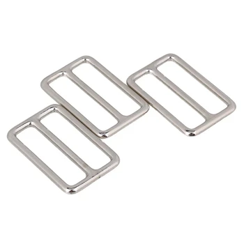

10pcs 1.97" Silver Welded Tri-glides Sliders Buckle for Backpack Bag Accessories