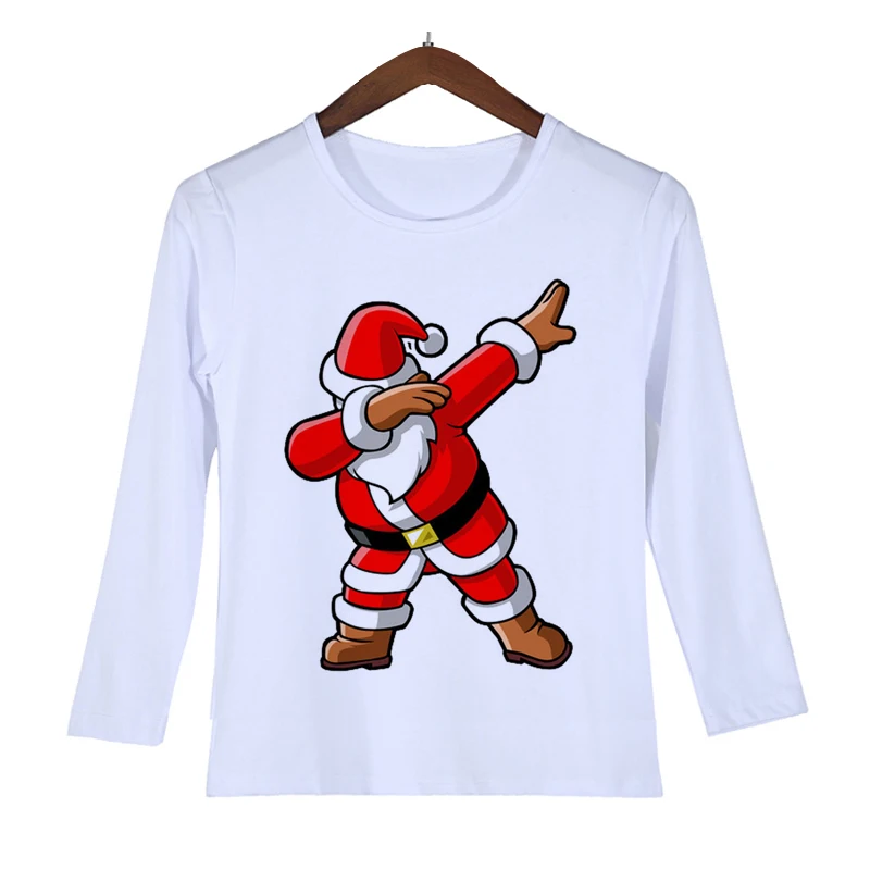 Santa Claus Suit Funny Novelty Youth Kids Long Sleeve T-Shirt