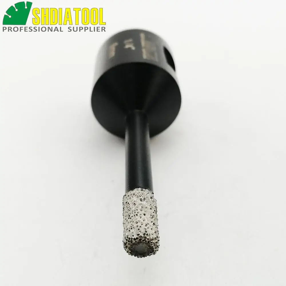2pcs 6mm Vacuum brazed diamond Dry drilling core bits Dimeter 1/4" 5/8-11 connection drill bits for granite marble tile