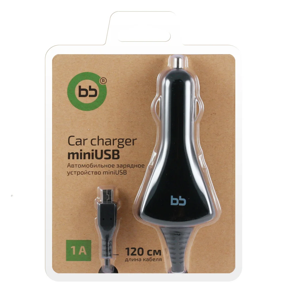 Автомобильное зарядное устройство BB 003-001, USB, прочное, надежное зу,черный