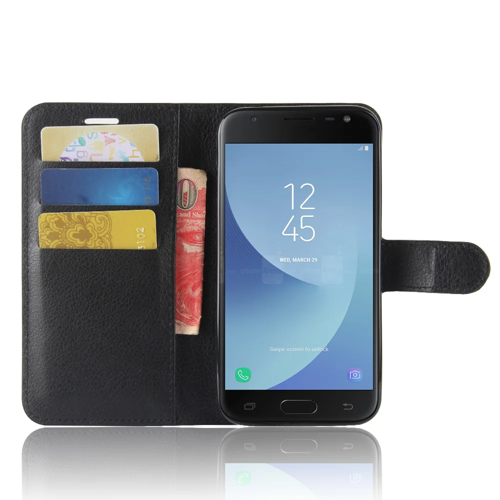J2Pro 2018 чехол для Samsung Galaxy J2 Pro (2018) кошелек с отделением карт кожаный откидной