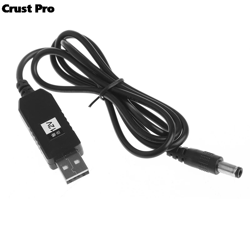

1M Converter Adapter Cable USB DC 5V To DC 12V 2.1x5.5mm Male Step-Up Converter Adapter Cable For Router dropshipping