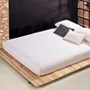 Wholesale solid color sheets fitted bed sheet elastic mattress cover bed linen bedspread polyester cotton single twin full queen 2