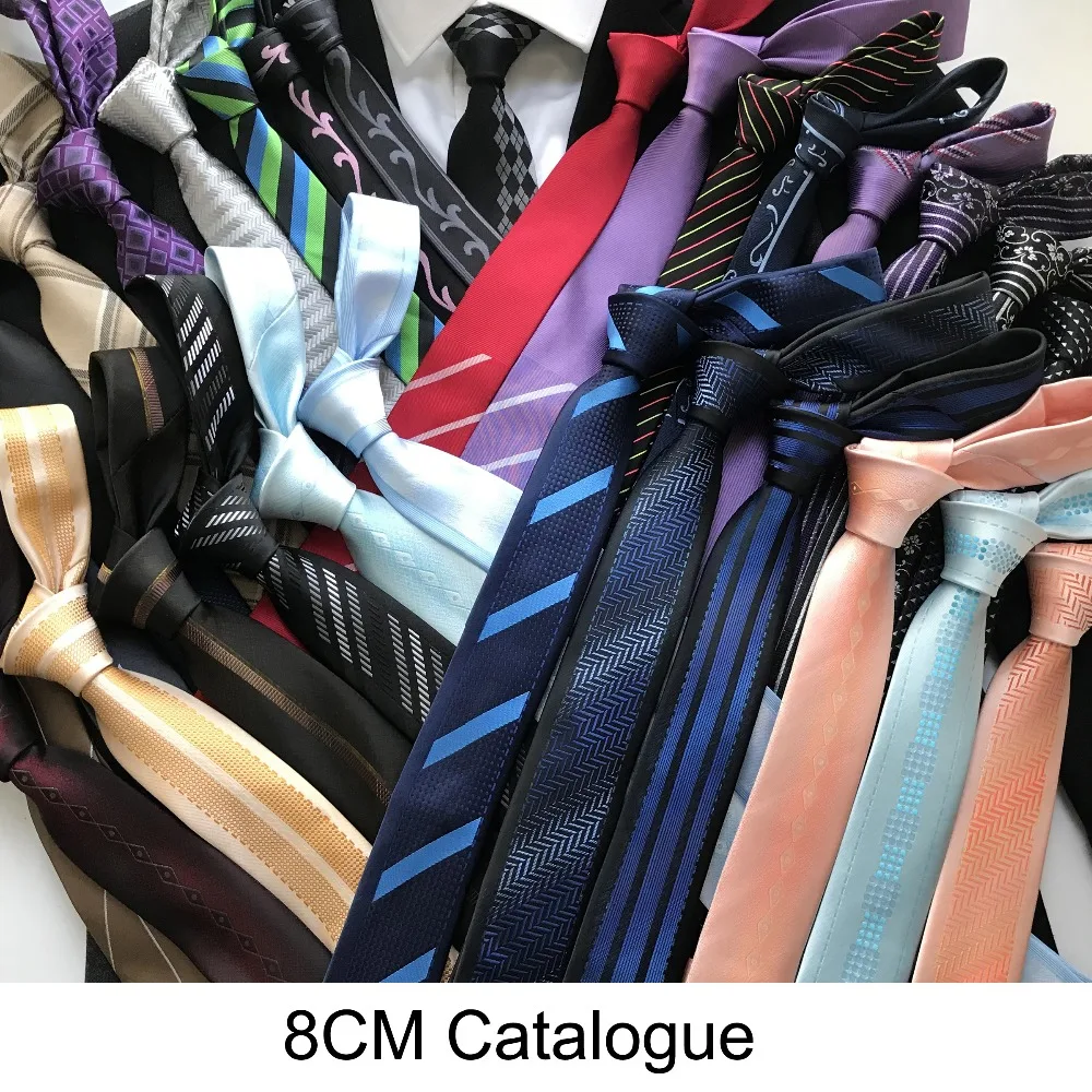 8 см модные Для мужчин дизайнера Панель галстук официальная Свадебная вечеринка галстуки