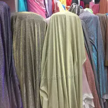 150*100 см сверкающий Блестящий металлический трикотаж стрейч люрекс материал ткани