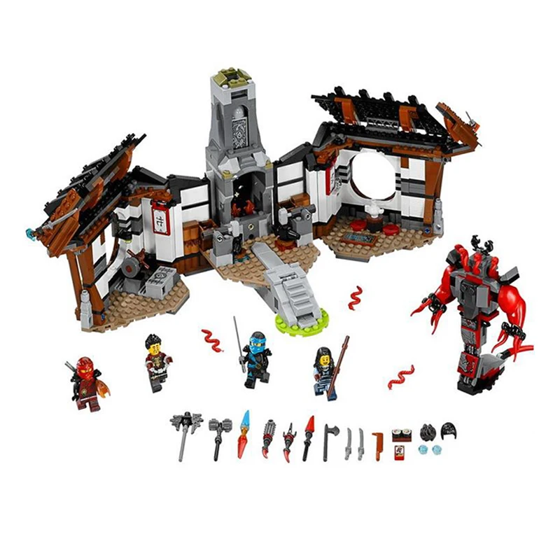 

Bela 10584 1173pcs Ninja Series Dragon's Forge DIY Model Building Block Bricks Children Gifts Compatible Legoings