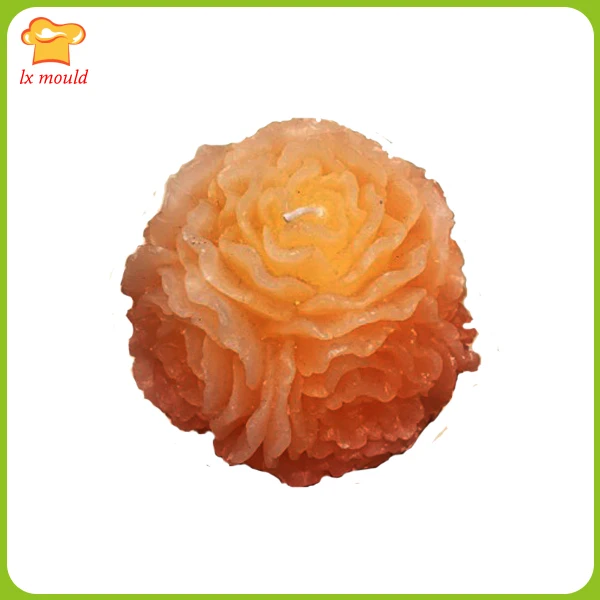 

LX Mold 3D Rose Ball Silicone Candle Mold Large Flower Ball Handmade Candle Decorative Wedding Soap Mold
