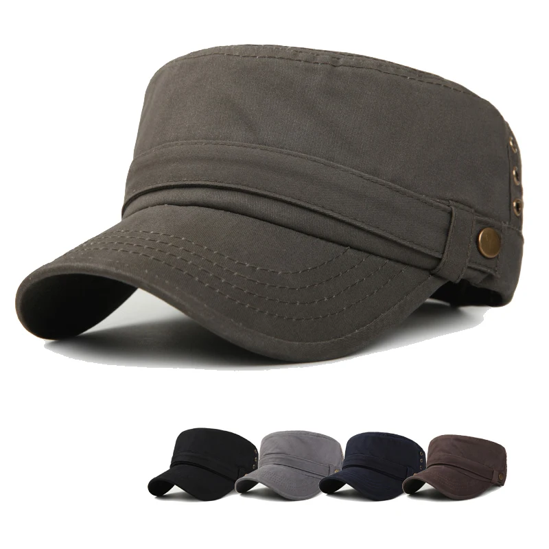 

2019 Army Classic Flat Roof Military Hats Outdoor Sun Shade Bush Hat Baseball Field Men Cap For Women Gorras
