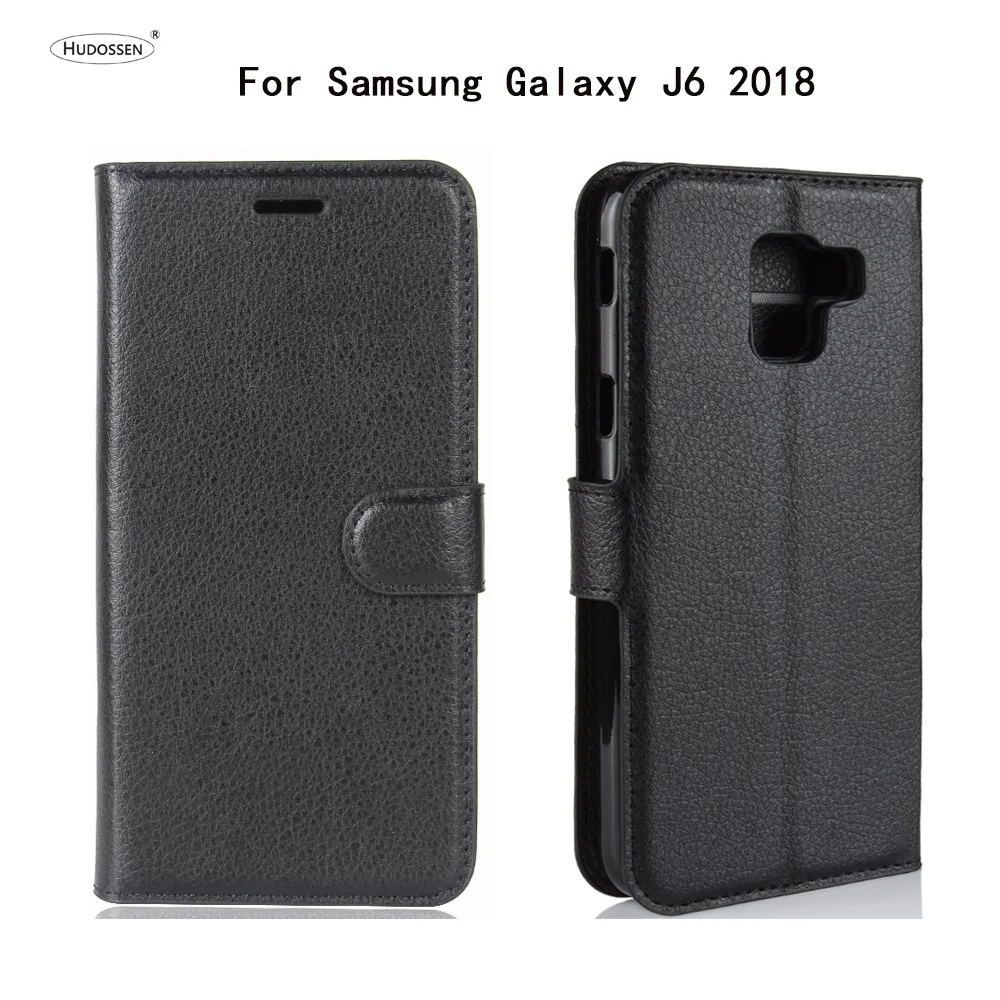 

HUDOSSEN For Samsung Galaxy J6 2018 J600F J600G Case Luxury Wallet PU Leather Case For Galaxy J6 2018 Flip Cell Phone Cover