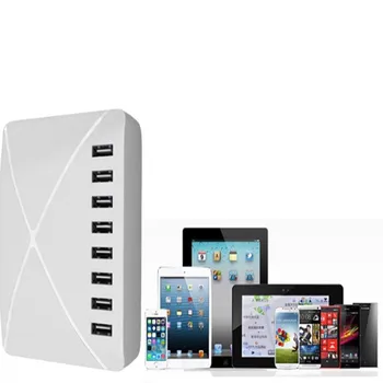 

Tinhofire 8USB Adapter Desktop Phone Tablet Universal 8USB Multi-port Charger DC 5V/1A For iphone Mobile Phone Ipad pad tablet