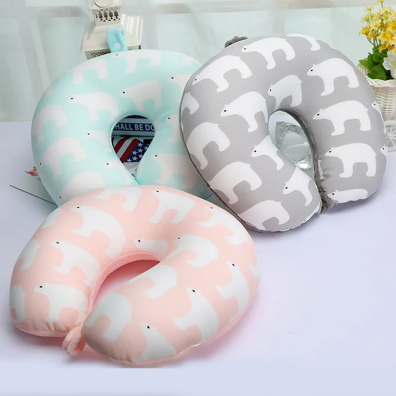 

XC USHIO 2019 Newest Polar Bear U Type Travel Pillow For Neck Fashion Soft Healthy Neck Cushion Airplane Driving Home Decoration