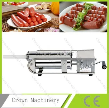 

2L Horizontal Hand operated Sausage filler stuffer with plastic plunger