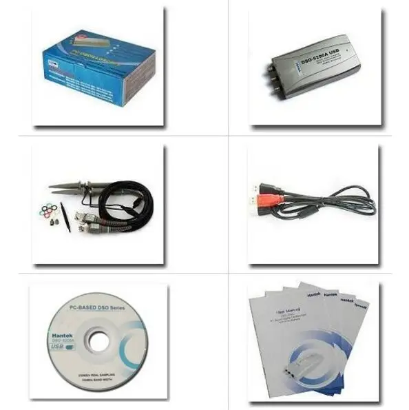 Hantek DSO 2250 Виртуальный осциллограф USB2.0 ПК на базе 100 MHz 2 ч 250MSa/s DSO2250 с 23 функции
