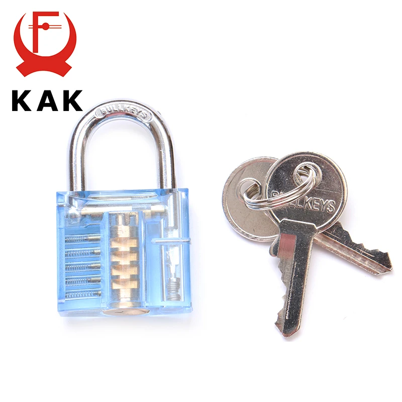 KAK Transparent Locks Pick Visible Mini Padlock Hasps Training For Locksmith