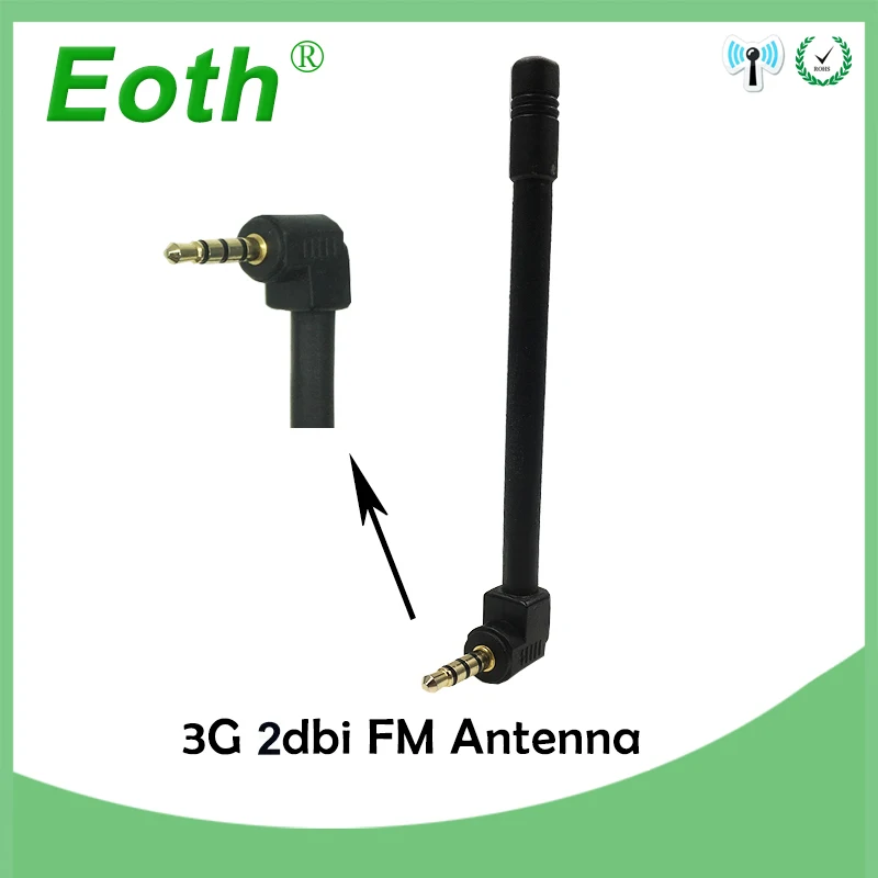 5 шт. Eoth 3 мм Jack телефон fm радио усилитель сигнала внешняя мини беспроводная