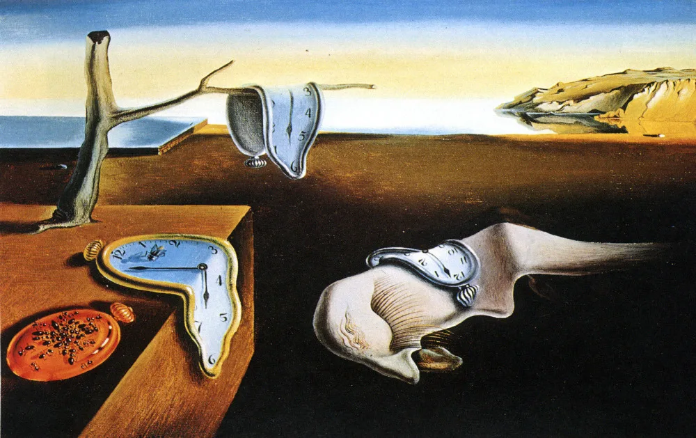 

Salvador Dali The Persistence of Memory Art Wall Decor Silk Print Poster