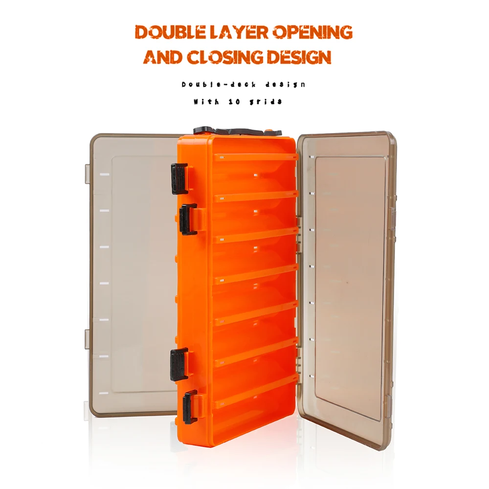 

Fishing Lure Box Double Sided Tackle Box Fishing Lure Egi Squid Jig Pesca Accessories Box Minnows Bait Fishing Tackle Container