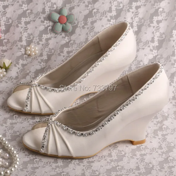 wedge heel evening shoes