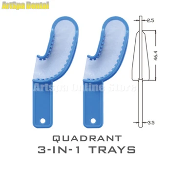 

36pcs Dental Impression 3-IN-1 TRAYS Quadrant Wide Occlusal Plane Plastic