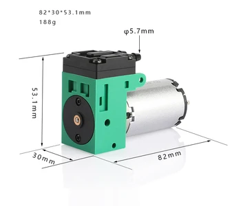 

Small Durable 5W 12V/24V Air Pump with Pressure 120Kpa Diaphragm Air Pump 4.2L/MIN Flow
