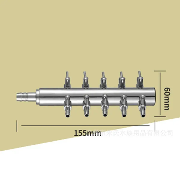 1 шт. 4/8 мм аквариумный воздушный разветвитель авиакомпания воздушного потока разделитель воздушный клапан переключатель регулятора воздушные коллекторы аксессуары для крана - Цвет: B- 10 way
