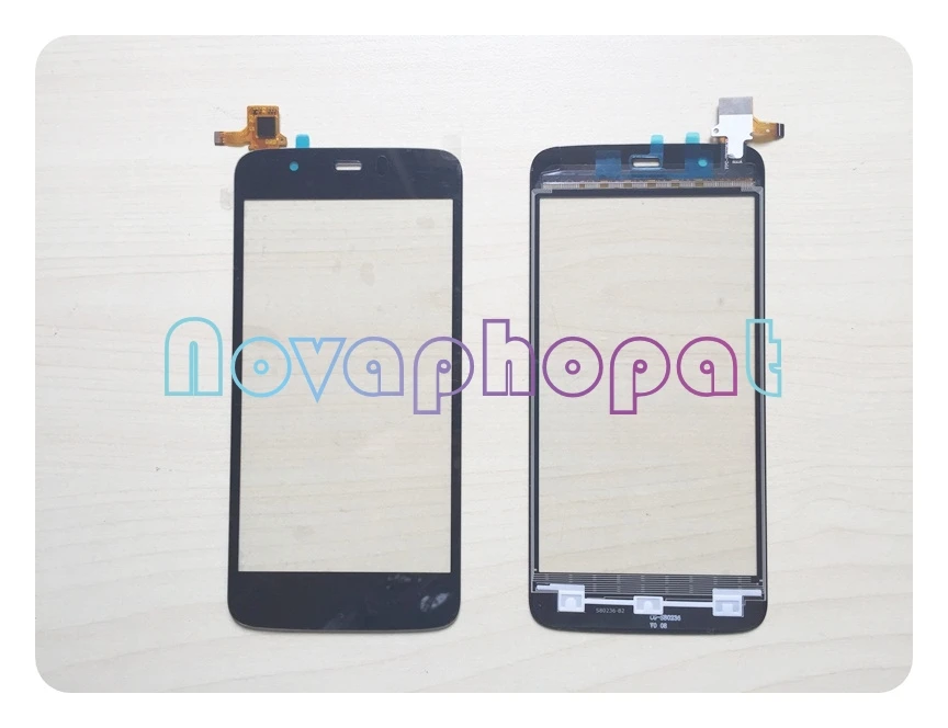 Novaphopat 4 7 дюймовый черный Сенсорный экран для FLY IQ4414 сенсорный дигитайзер