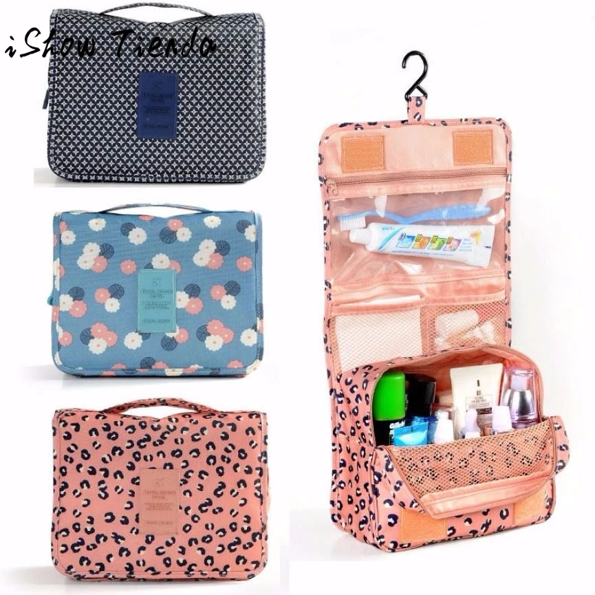 

Pockettrip Hanging Toiletry Kit Clear Travel BAG Cosmetic Carry Case Toiletry Maleta De Maquiagem