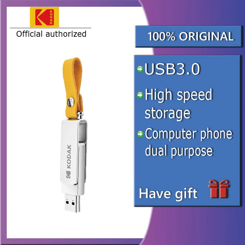 

Kodak USB 3.1 Metal USB Flash Drive 16GB 32GB Memory stick USB 3.0 64GB pen drive 128GB U Disk 256GB pendrive USB Stick