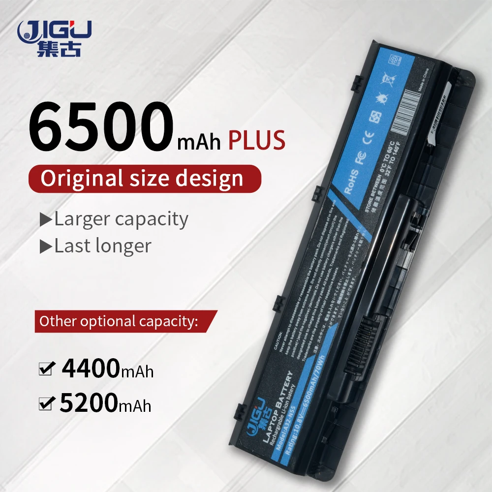 Аккумуляторная батарея JIGU с 6 ячейками Φ 07G016 HY1875 для ASUS N45 N45E N45S N45F N55 N55E N55S N55SF N75 N75E