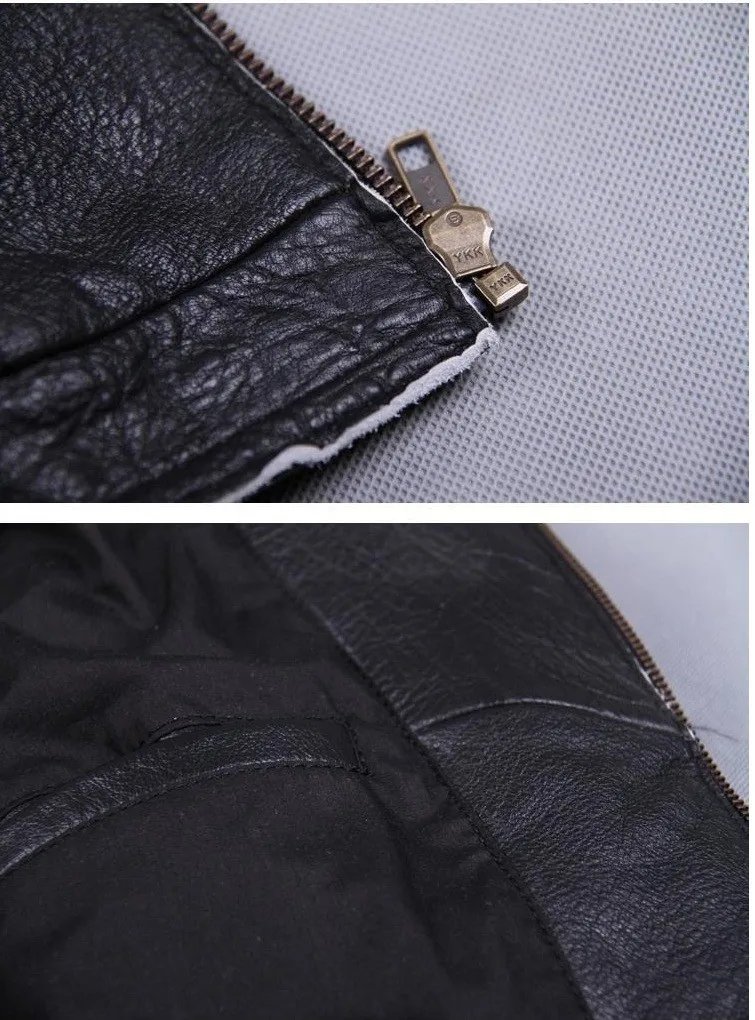 mens sheepskin coat Free shipping.Brand cool skull cowhide coat.black slim genuine leather clothes,men's popular rider leather cloth.plus size sales cowhide coat