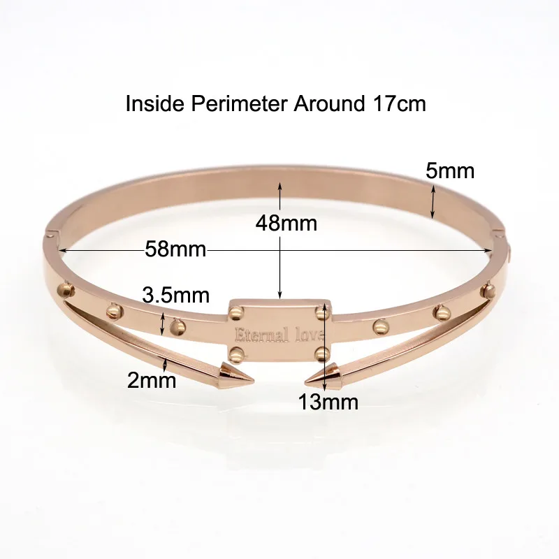 Женский браслет Pulseira золотые браслеты и из нержавеющей стали с винтом Женские